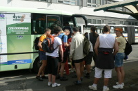 Zah�jen�  cyklodopravy a p�ed�n� j�zdn�ho kola v�herci