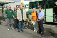 Zahjen cyklodopravy 2009 a pedn jzdnho kola vherci