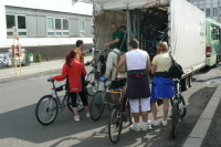 Zahájení cyklodopravy 2009 a předání jízdního kola výherci