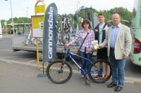 Zahájení cyklodopravy 2012 a předání jízdního kola výherci