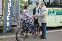 Zahájení cyklodopravy 2012 a předání jízdního kola výherci